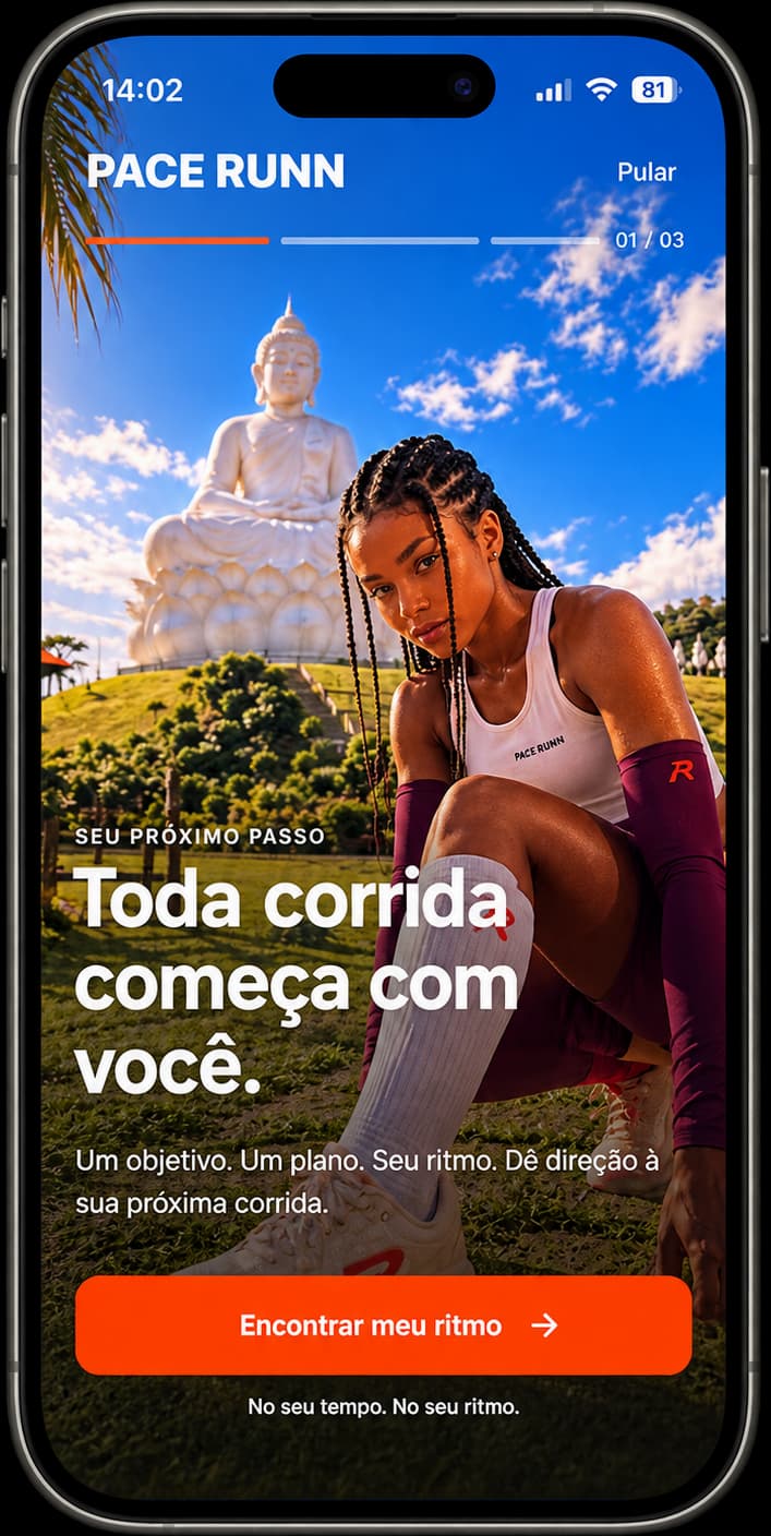 Pace Runn no iPhone: toda corrida começa com você
